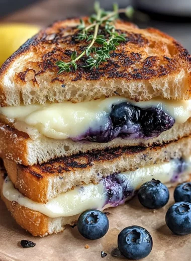 Crispy Blueberry Grilled Cheese