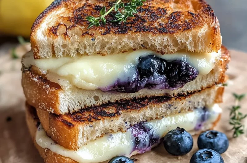 Crispy Blueberry Grilled Cheese