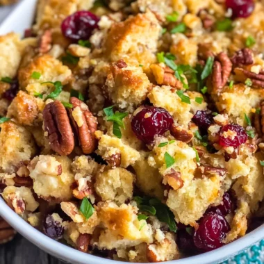 Crock Pot Cranberry Pecan Stuffing