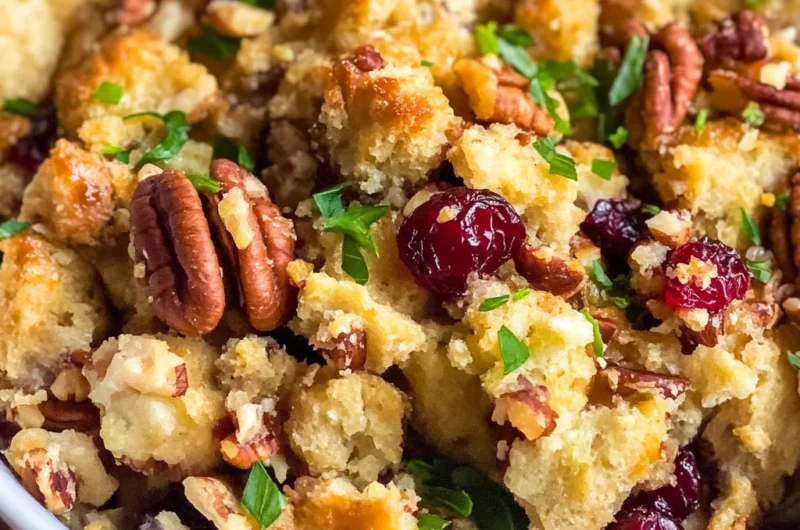 Crock Pot Cranberry Pecan Stuffing