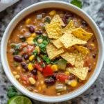 Crockpot Vegetarian Tortilla Soup