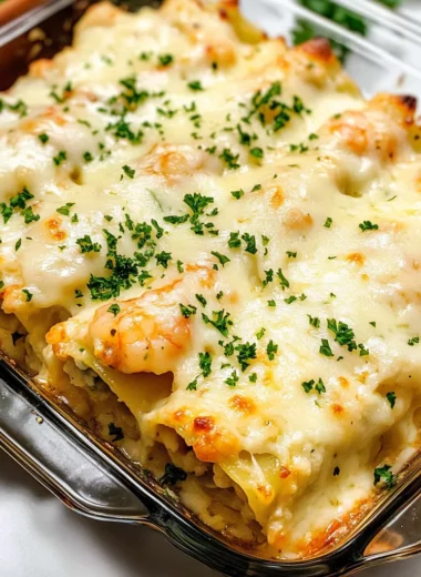 Dive into Decadence: Shrimp & Crab Alfredo Lasagna Roll-Ups Youll Crave