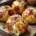 Easy Pepperoni Pizza Bombs