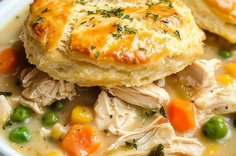 Easy Slow Cooker Chicken Pot Pie