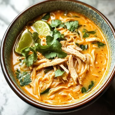 Easy Thai Chicken Curry Soup
