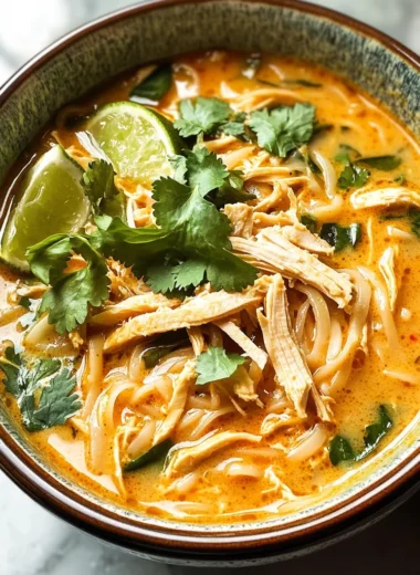Easy Thai Chicken Curry Soup