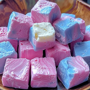 Fluffy Cotton Candy Fudge