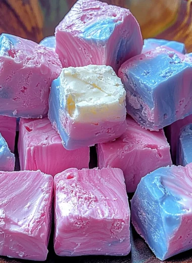 Fluffy Cotton Candy Fudge