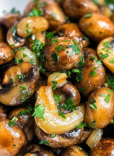 Garlic Butter Mushrooms & Onions