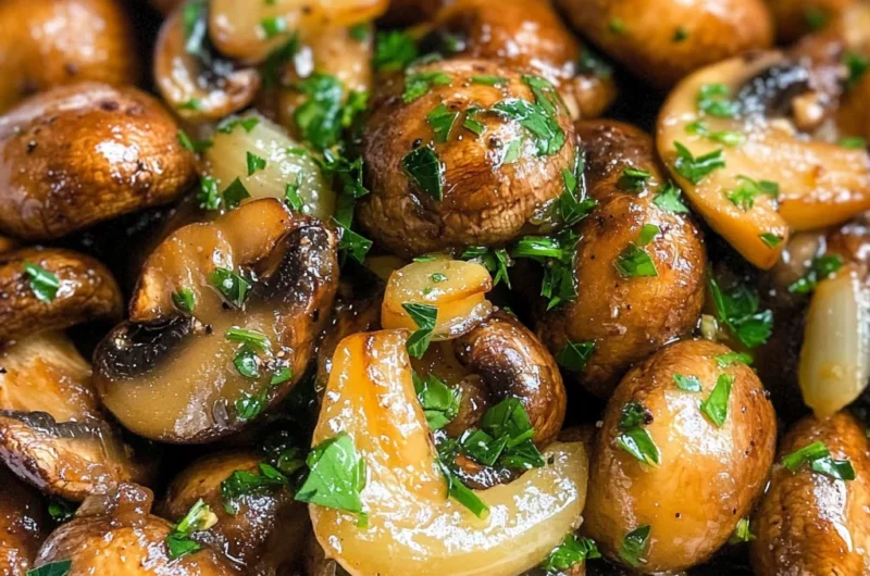 Garlic Butter Mushrooms & Onions