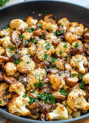 Garlic Cauliflower Mushroom Skillet: Quick & Delicious Dish