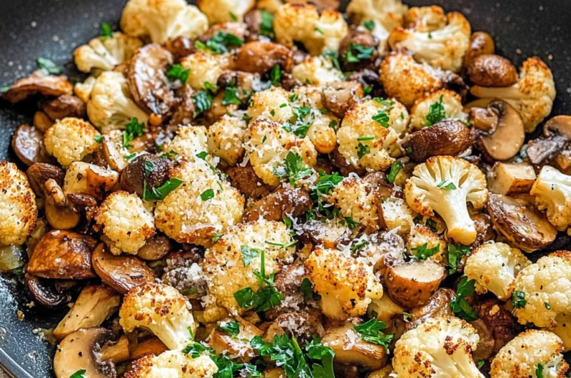 Garlic Cauliflower Mushroom Skillet: Quick & Delicious Dish