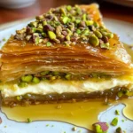Honey Pistachio Baklava Cheesecake