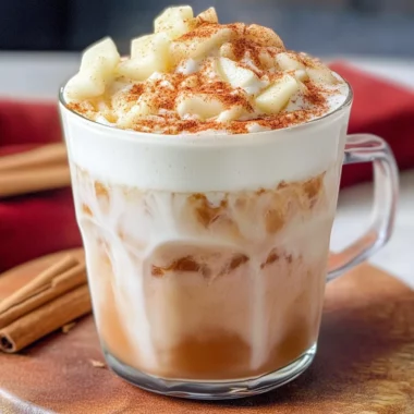 Iced Apple Crisp Cream Chai (Starbucks Copycat)