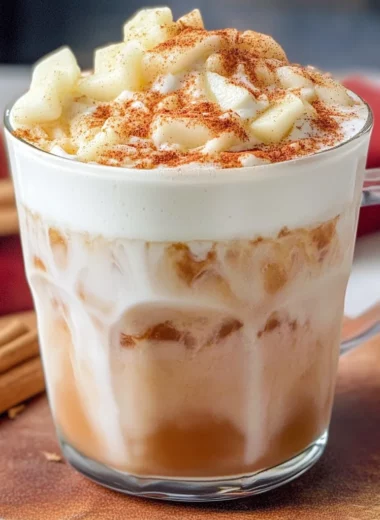Iced Apple Crisp Cream Chai (Starbucks Copycat)