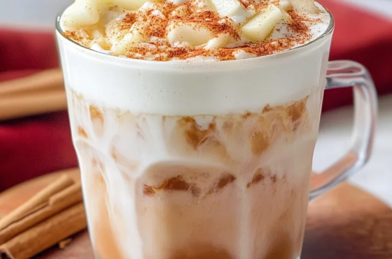 Iced Apple Crisp Cream Chai (Starbucks Copycat)