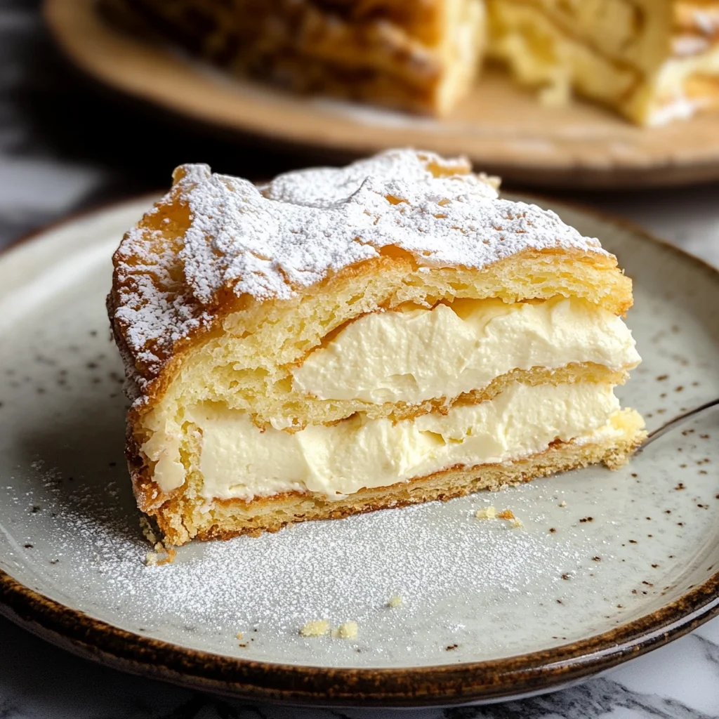 Karpatka Polish Carpathian Mountain Cream Cake Karpatka Polish Carpathian Mountain Cream Cake