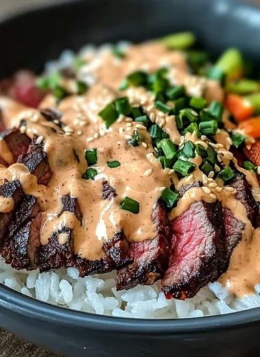 Korean BBQ Steak Rice Bowls with Spicy Cream Sauce: An Incredible Ultimate Recipe