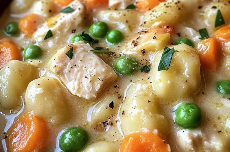ONE POT GNOCCHI CHICKEN POT PIE