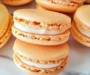Peach Macarons with Fresh Peaches and Cream