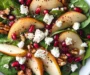 Pear, Pomegranate and Spinach Salad
