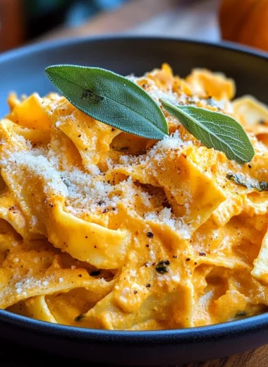 Pumpkin Alfredo with Sage