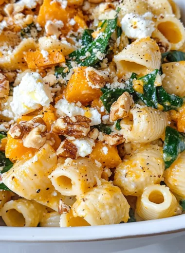 Pumpkin Feta Pasta