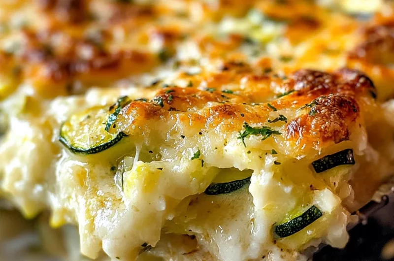 Quick Baked Zucchini Parmesan Casserole