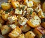Roasted Potatoes with Baked Feta and Garlic