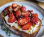 Roasted Strawberry Whipped Ricotta Toast