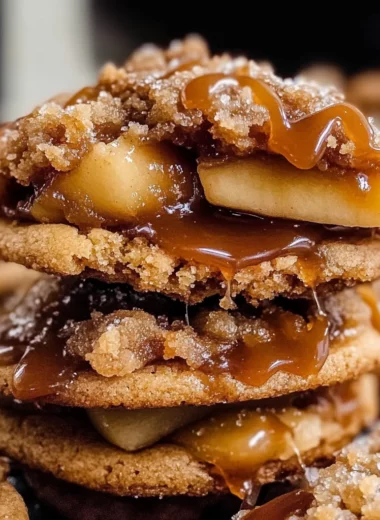 Salted Caramel Apple Pie Cookies