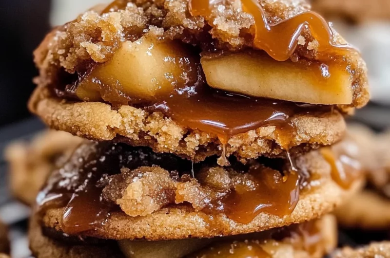 Salted Caramel Apple Pie Cookies