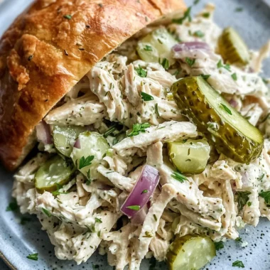 Savory Dill Pickle Chicken Salad