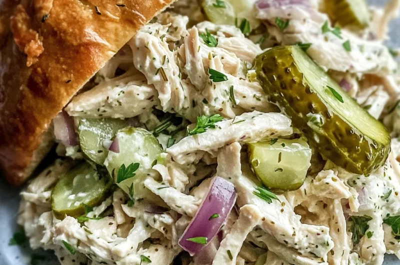Savory Dill Pickle Chicken Salad