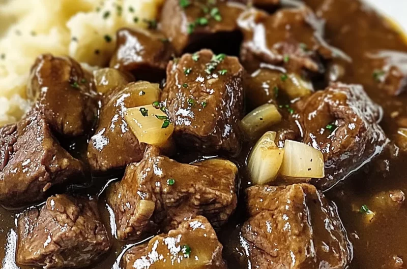 Sirloin Tips in Gravy – Easy Halal Beef Dinner Recipe