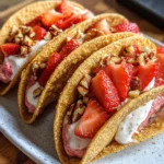 Strawberry Crunch Cheesecake Tacos