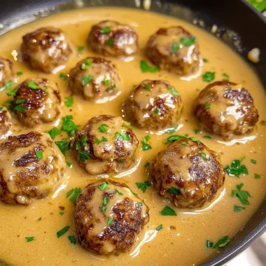 Swedish Meatballs with Gravy