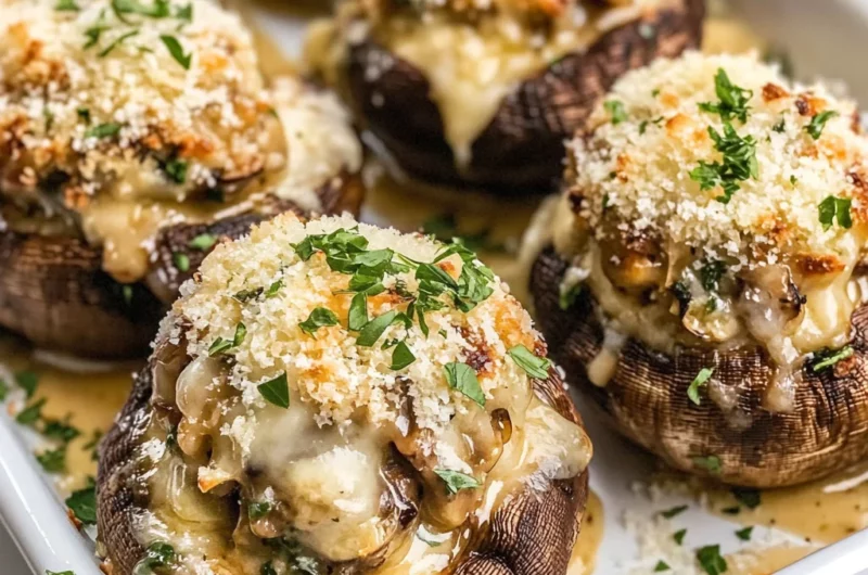 Tasty Olive Garden Stuffed Mushrooms