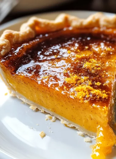 Tasty Pumpkin Pie Brulee with Bourbon Vanilla