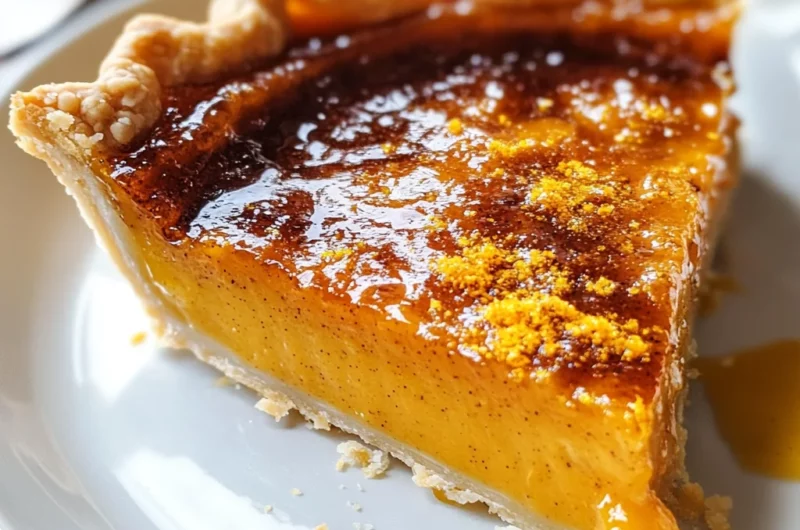 Tasty Pumpkin Pie Brulee with Bourbon Vanilla