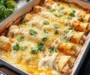 38g Protein Chicken Enchiladas with Dreamy White Sauce