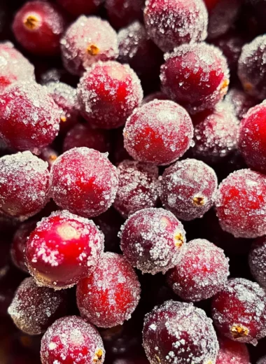 3 Ingredients Sparkling Sugared Cranberries