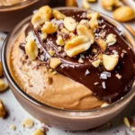 5 INGREDIENT CHOCOLATE COVERED PEANUT BUTTER MOUSSE (Dairy-Free, Refined Sugar-Free)