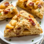 Air Fryer Apple Cheddar Bacon Scones
