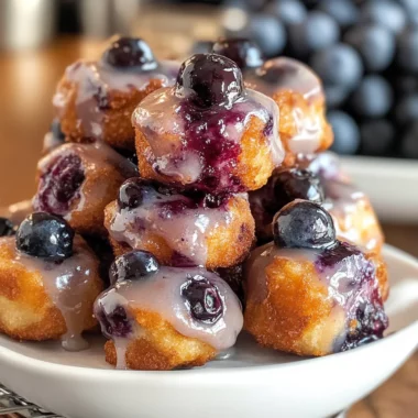 Baked Blueberry Fritter Bites