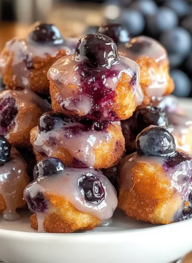 Baked Blueberry Fritter Bites