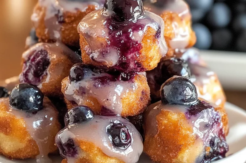 Baked Blueberry Fritter Bites