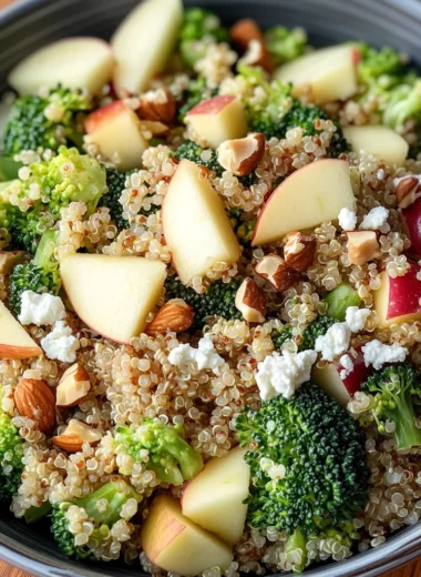 Broccoli Apple Quinoa Salad