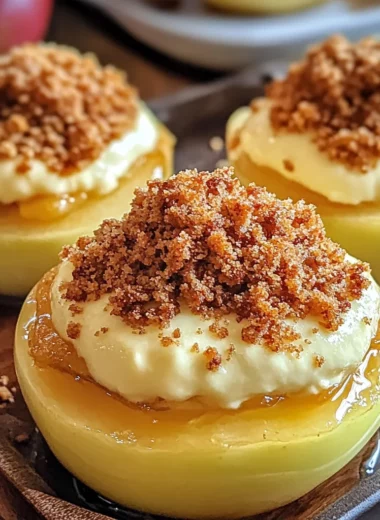 Cheesecake Stuffed Baked Apples
