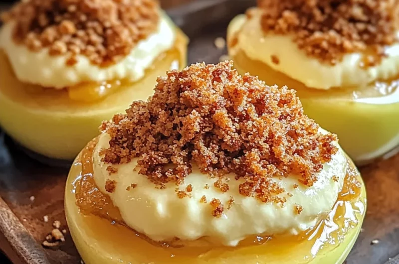 Cheesecake Stuffed Baked Apples